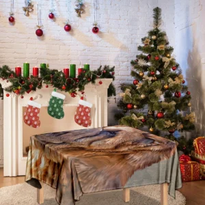 Vintage Shar Pei Print Tablecloth Kitchen Home Decor