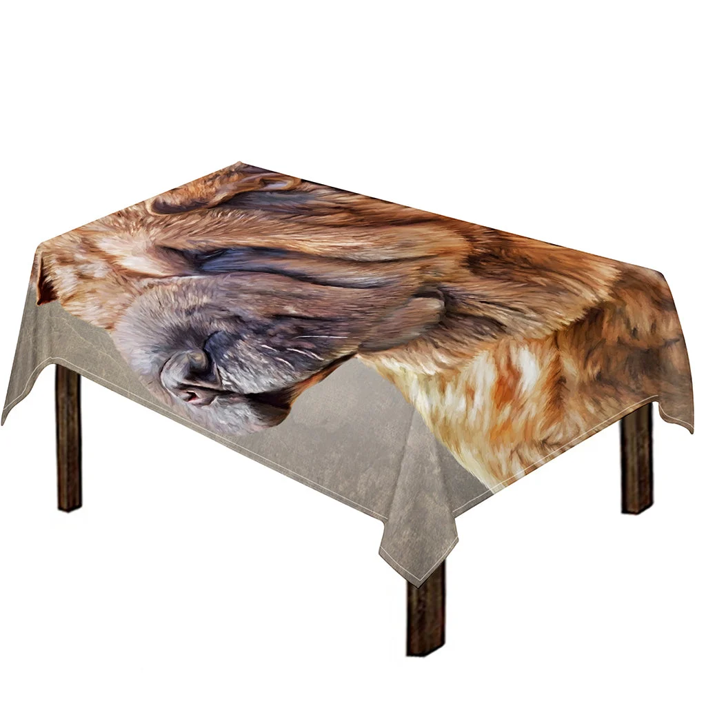 Vintage Shar Pei Print Tablecloth Kitchen Home Decor Vintage Shar Pei Print Tablecloth Kitchen Home Decor