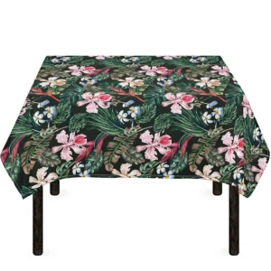 Vintage Tropical Exotic Hawaiian Print Tablecloth Kitchen Home Decor