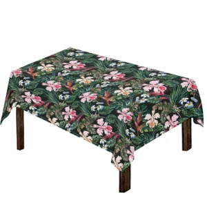 Vintage Tropical Exotic Hawaiian Print Tablecloth Kitchen Home Decor