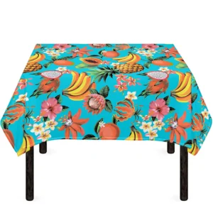 Vintage Tropical Fruits Pattern Print Tablecloth Kitchen Home Decor