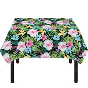 Vintage Tropical Jungle Hawaiian Print Tablecloth Kitchen Home Decor