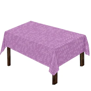 Violet Knitted Pattern Print Tablecloth Kitchen Home Decor