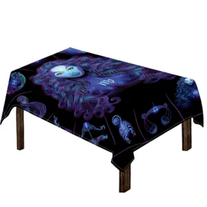 Virgo And Astrological Signs Print Tablecloth Kitchen Home Decor