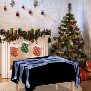 Vitruvian Man X-Ray Print Tablecloth Kitchen Home Decor