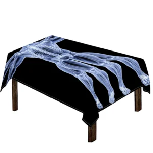 Vitruvian Man X-Ray Print Tablecloth Kitchen Home Decor