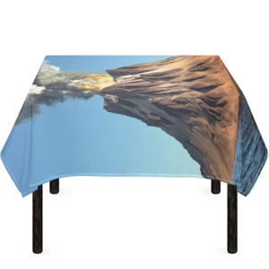 Volcanic Mountain Print Tablecloth Kitchen Home Decor