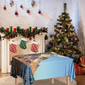 Volcanic Mountain Print Tablecloth Kitchen Home Decor