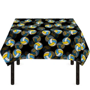 Volleyball Pattern Print Tablecloth Kitchen Home Decor