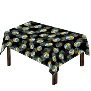 Volleyball Pattern Print Tablecloth Kitchen Home Decor