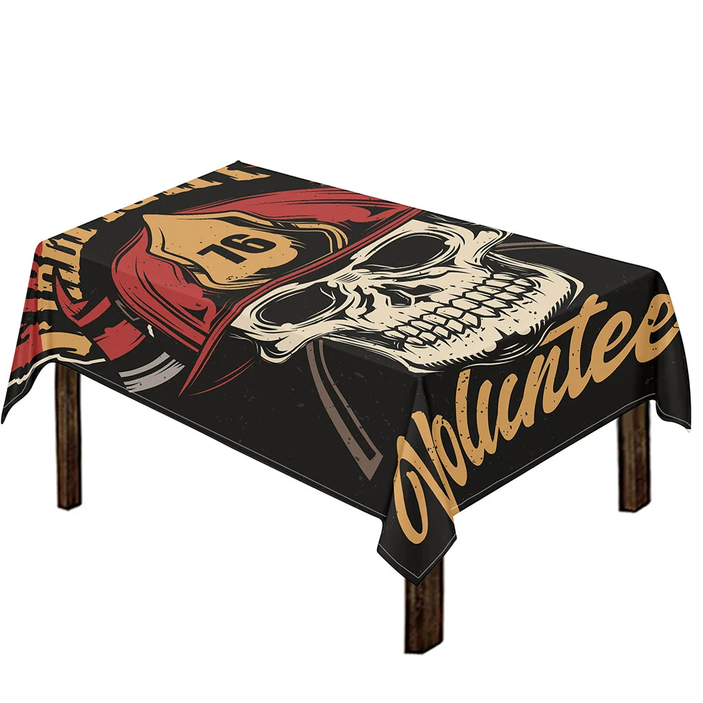 Volunteer Firefighter Print Tablecloth Kitchen Home Decor Volunteer Firefighter Print Tablecloth Kitchen Home Decor