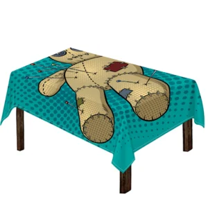 Voodoo Doll Print Tablecloth Kitchen Home Decor