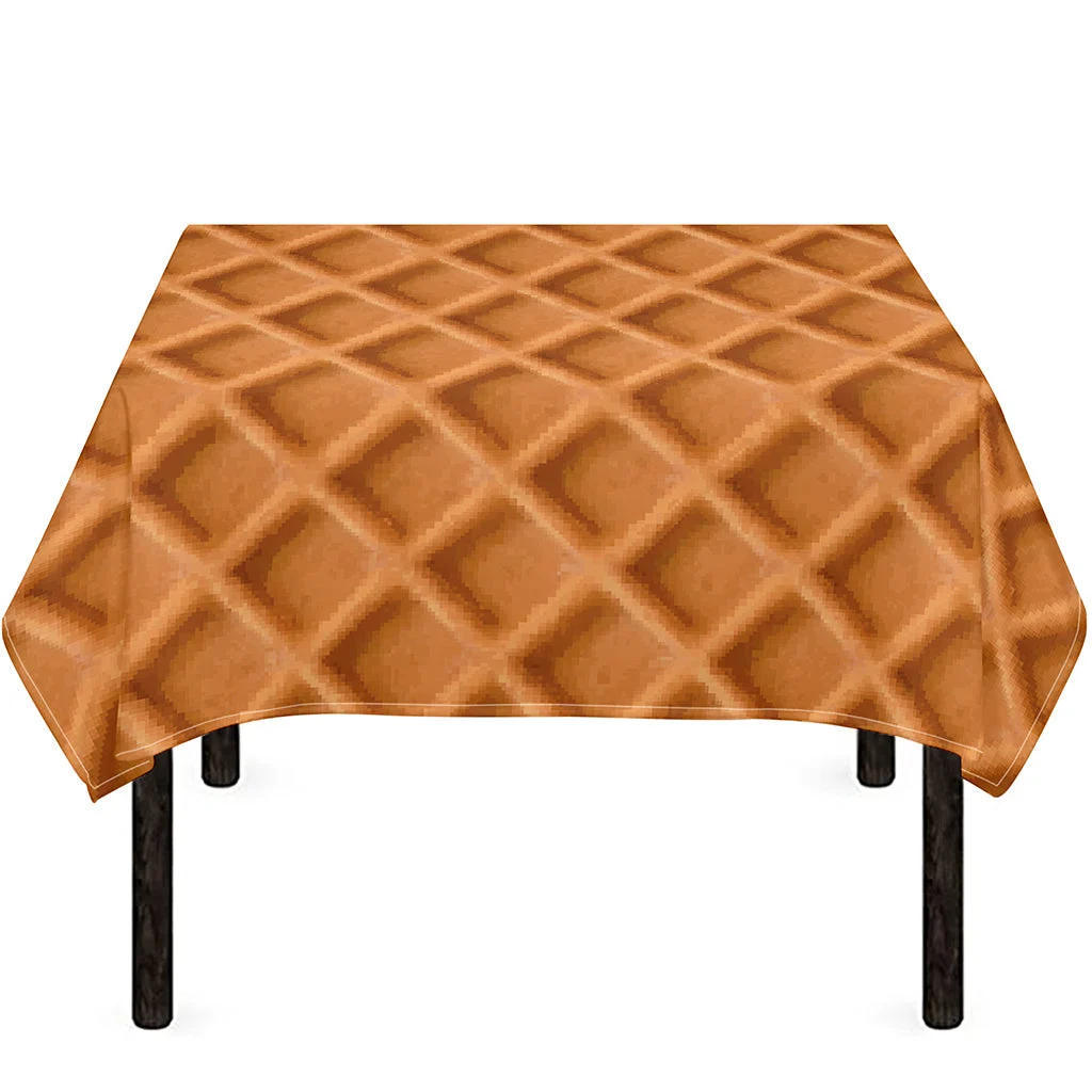 Waffle Pattern Print Tablecloth Kitchen Home Decor Waffle Pattern Print Tablecloth Kitchen Home Decor