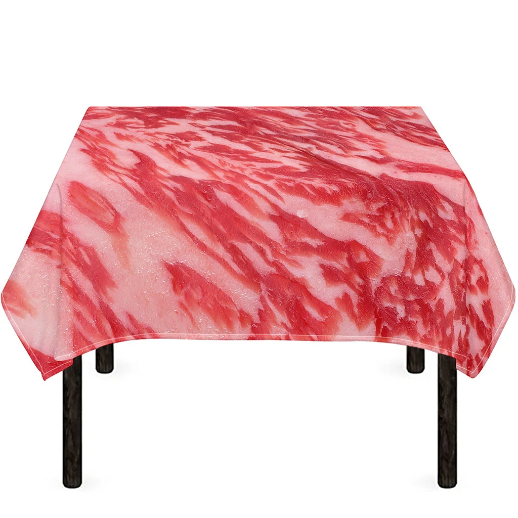 Wagyu Beef Meat Print Tablecloth Kitchen Home Decor Wagyu Beef Meat Print Tablecloth Kitchen Home Decor