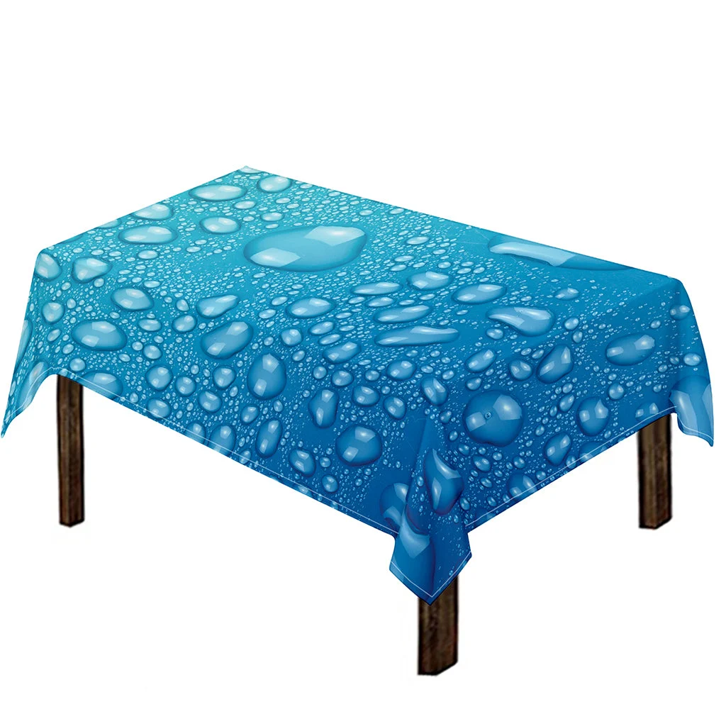 Water Drops Print Tablecloth Kitchen Home Decor Water Drops Print Tablecloth Kitchen Home Decor