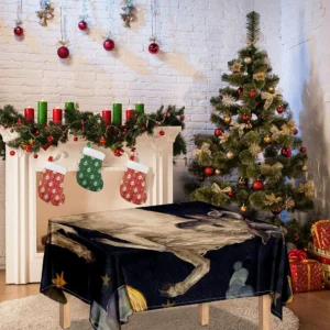 Watercolor Aries Zodiac Sign Print Tablecloth Kitchen Home Decor