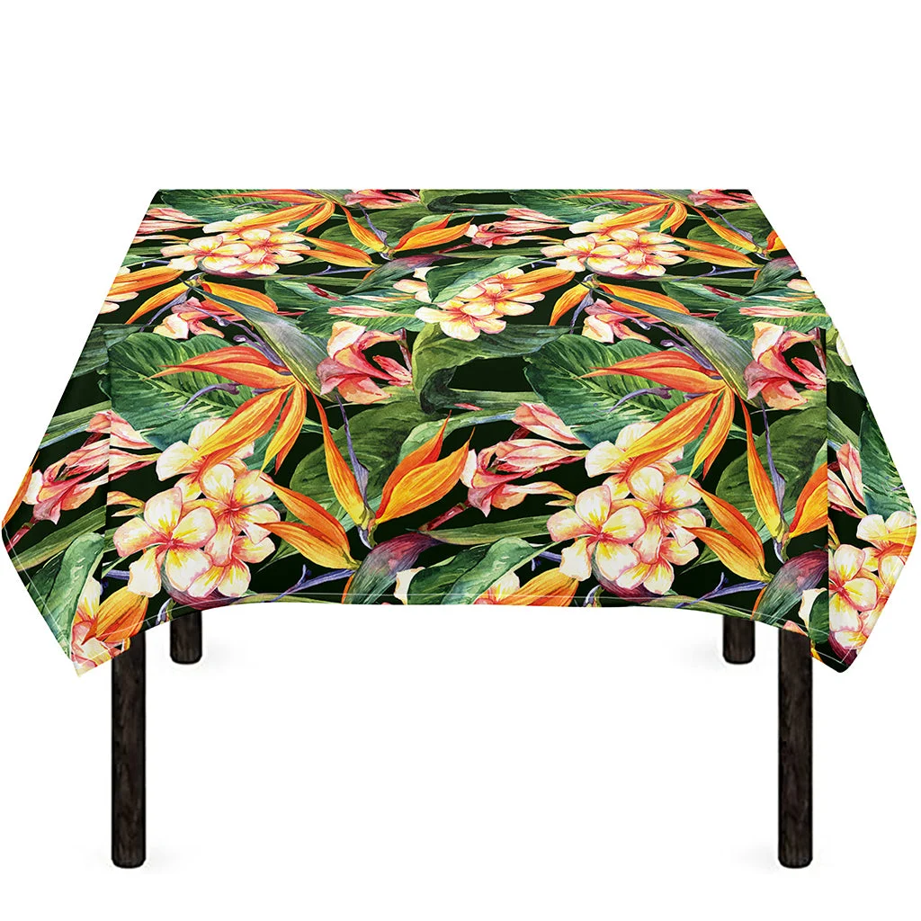 Watercolor Bird Of Paradise Print Tablecloth Kitchen Home Decor Watercolor Bird Of Paradise Print Tablecloth Kitchen Home Decor