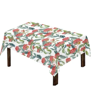 Watercolor Bouvardia Print Tablecloth Kitchen Home Decor