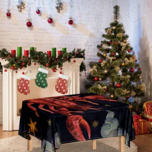 Watercolor Cancer Zodiac Sign Print Tablecloth Kitchen Home Decor