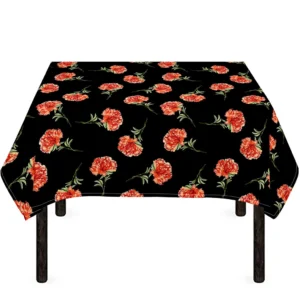 Watercolor Carnation Pattern Print Tablecloth Kitchen Home Decor