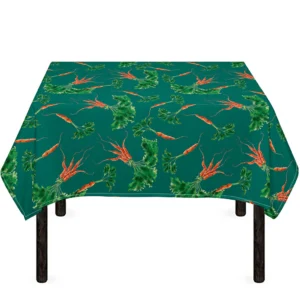Watercolor Carrot Pattern Print Tablecloth Kitchen Home Decor