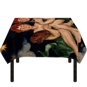 Watercolor Gemini Zodiac Sign Print Tablecloth Kitchen Home Decor
