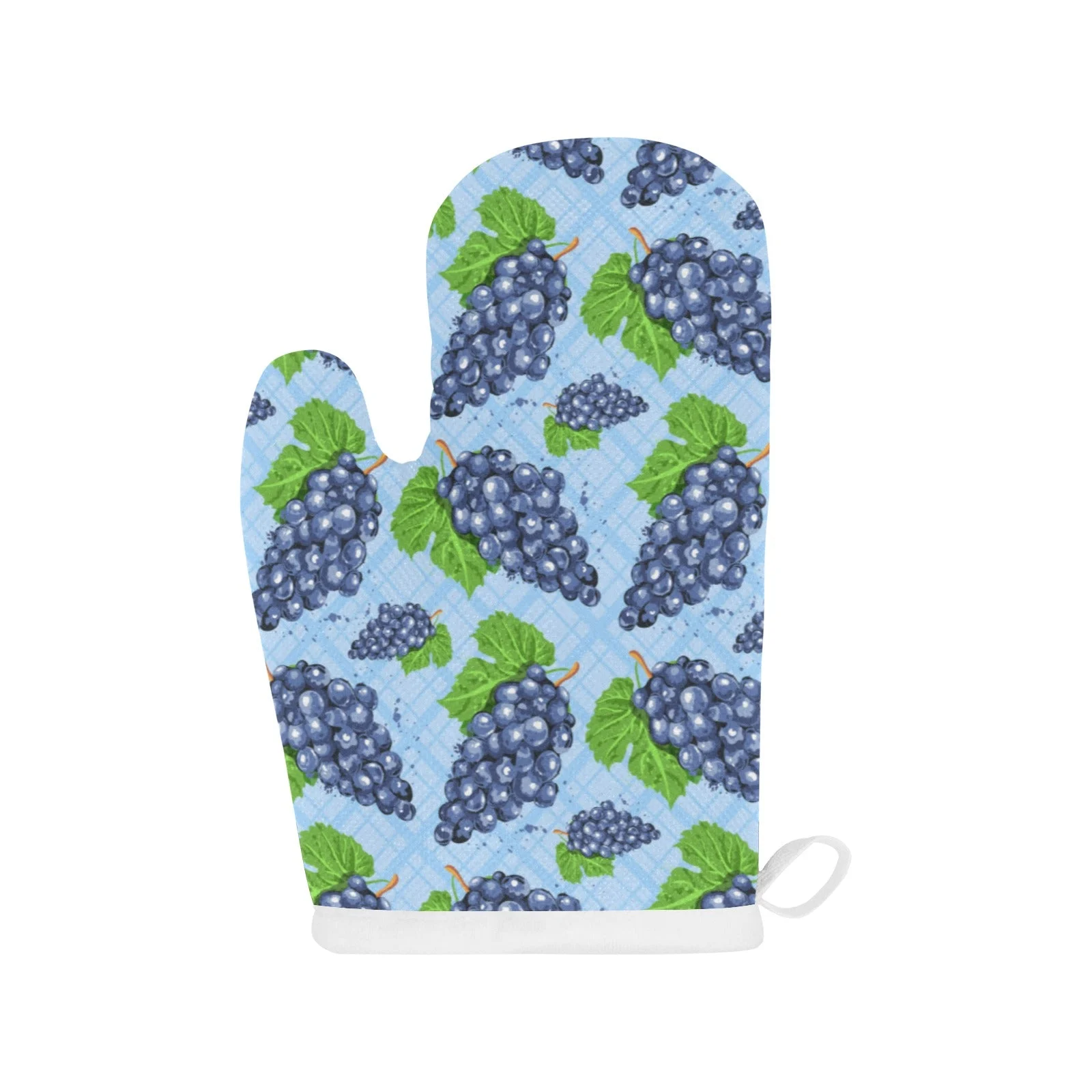 Watercolor Grape Pattern Heat Resistant Oven Mitts Pot Holders Set Watercolor Grape Pattern Heat Resistant Oven Mitts Pot Holders Set