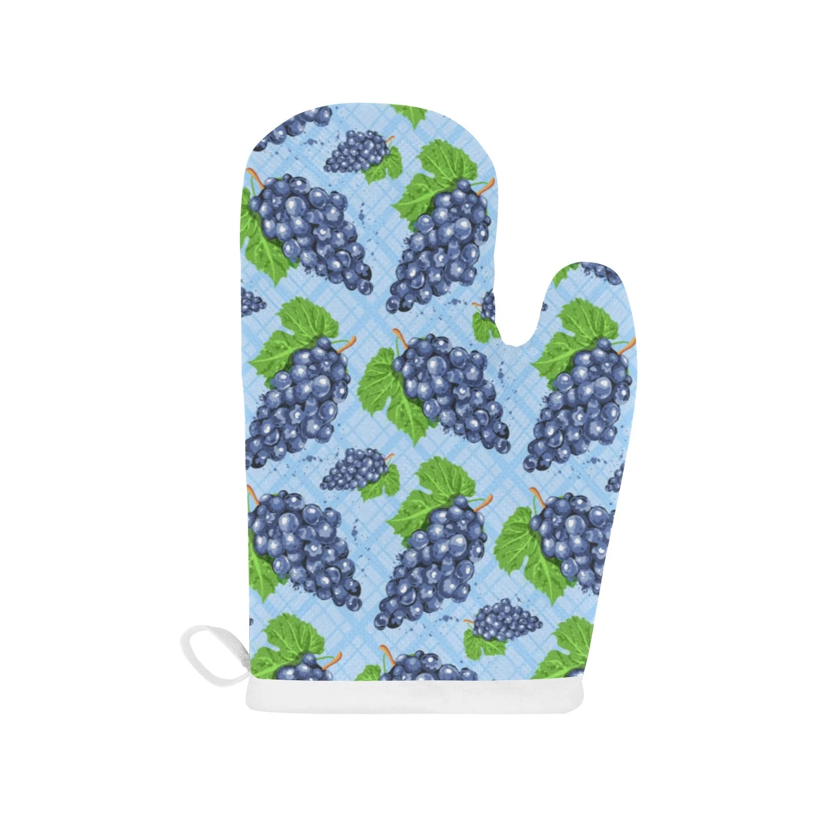 Watercolor Grape Pattern Heat Resistant Oven Mitts Pot Holders Set Watercolor Grape Pattern Heat Resistant Oven Mitts Pot Holders Set