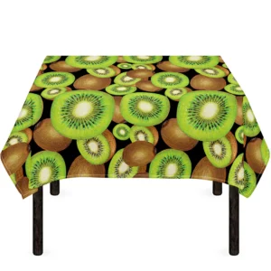 Watercolor Kiwi Pattern Print Tablecloth Kitchen Home Decor
