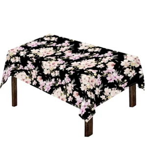 Watercolor Orchid Flower Pattern Print Tablecloth Kitchen Home Decor