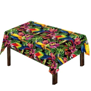 Watercolor Parrot Pattern Print Tablecloth Kitchen Home Decor