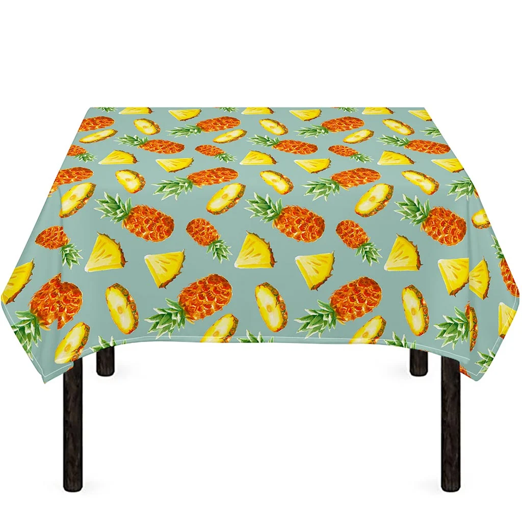 Watercolor Pineapple Pattern Print Tablecloth Kitchen Home Decor Watercolor Pineapple Pattern Print Tablecloth Kitchen Home Decor