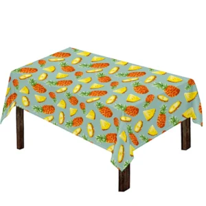 Watercolor Pineapple Pattern Print Tablecloth Kitchen Home Decor