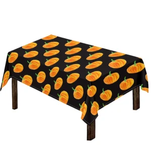 Watercolor Pumpkin Pattern Print Tablecloth Kitchen Home Decor