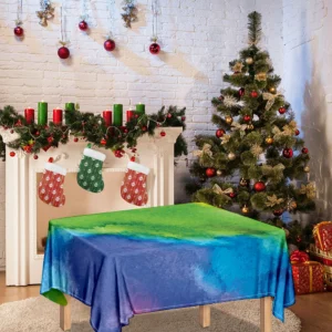 Watercolor Rainbow LGBT Pride Print Tablecloth Kitchen Home Decor