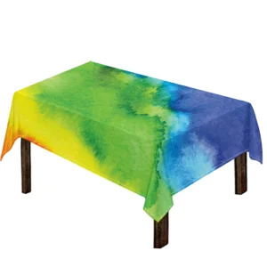 Watercolor Rainbow LGBT Pride Print Tablecloth Kitchen Home Decor