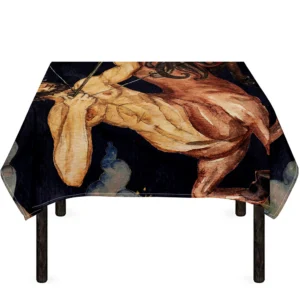 Watercolor Sagittarius Zodiac Sign Print Tablecloth Kitchen Home Decor