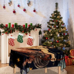 Watercolor Sagittarius Zodiac Sign Print Tablecloth Kitchen Home Decor