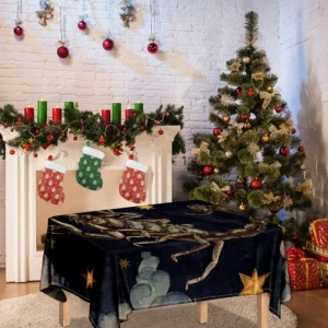 Watercolor Scorpio Zodiac Sign Print Tablecloth Kitchen Home Decor