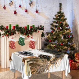 Watercolor Sloth Print Tablecloth Kitchen Home Decor