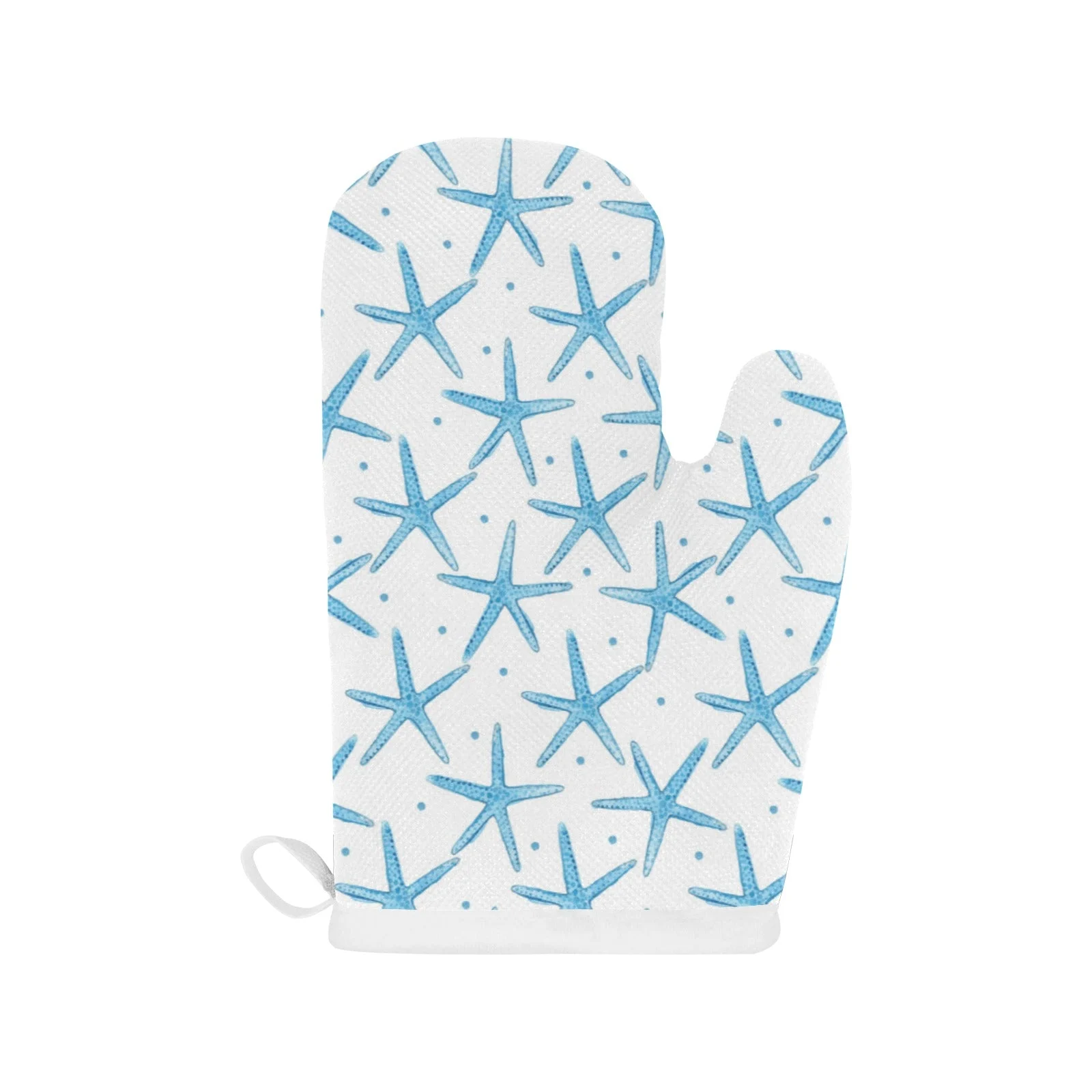 Watercolor Starfish Pattern Heat Resistant Oven Mitts Pot Holders Set Watercolor Starfish Pattern Heat Resistant Oven Mitts Pot Holders Set