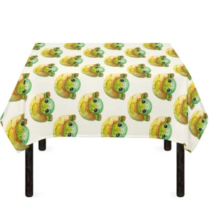 Watercolor Turtle Pattern Print Tablecloth Kitchen Home Decor