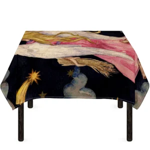 Watercolor Virgo Zodiac Sign Print Tablecloth Kitchen Home Decor