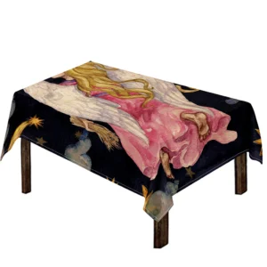 Watercolor Virgo Zodiac Sign Print Tablecloth Kitchen Home Decor