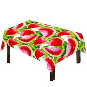 Watercolor Watermelon Pattern Print Tablecloth Kitchen Home Decor