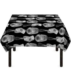 Watercolor Welder Pattern Print Tablecloth Kitchen Home Decor