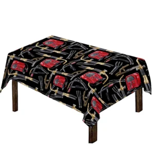 Welding Machine Pattern Print Tablecloth Kitchen Home Decor