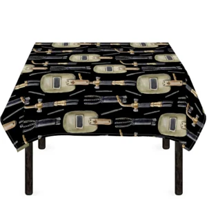 Welding Mask Pattern Print Tablecloth Kitchen Home Decor
