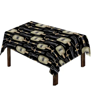 Welding Mask Pattern Print Tablecloth Kitchen Home Decor