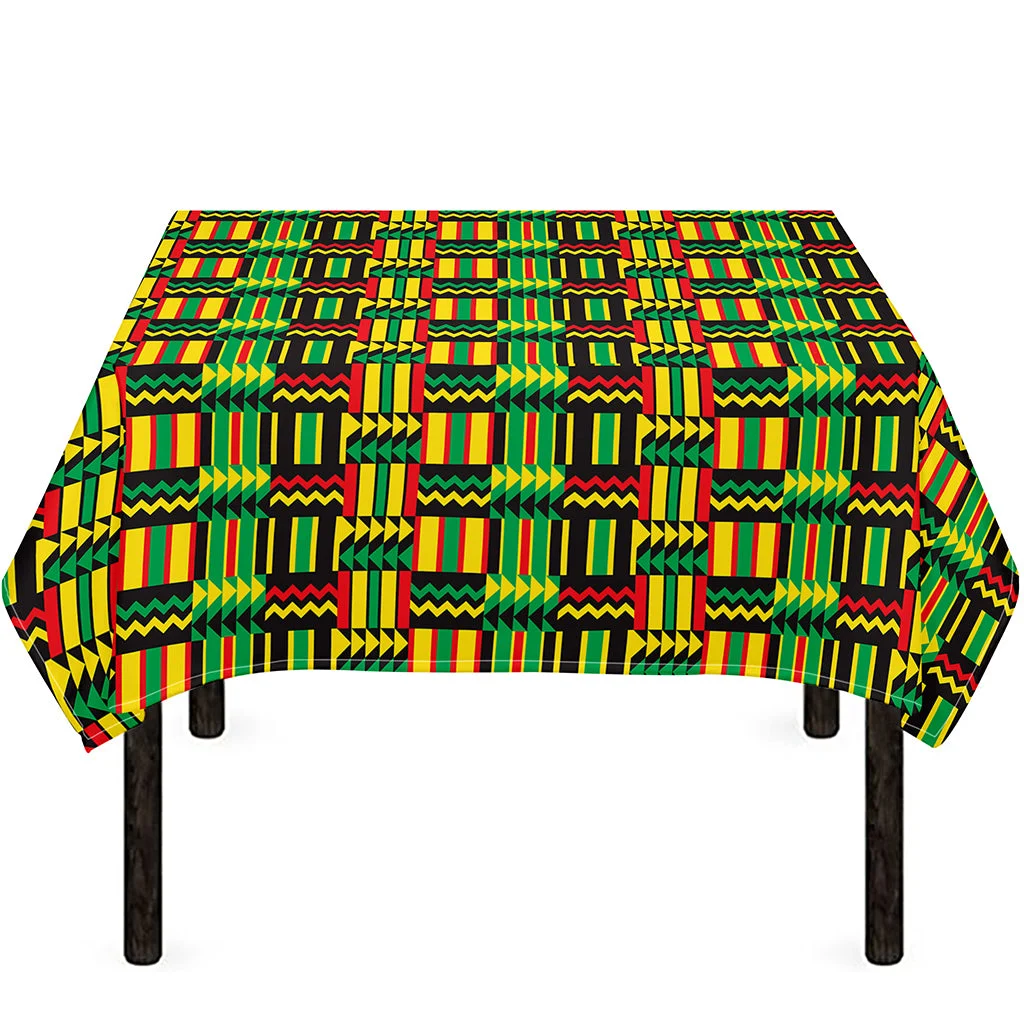 West African Kente Tribal Pattern Print Tablecloth Kitchen Home Decor West African Kente Tribal Pattern Print Tablecloth Kitchen Home Decor